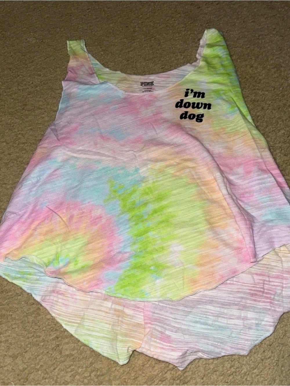 VS PINK sheer tyedye pj tank